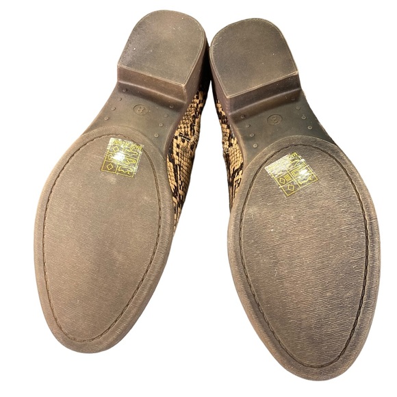 Mata Reptile Print Leather Slip On Ankle Booties Womens Shoes Size 8 - Picture 10 of 10